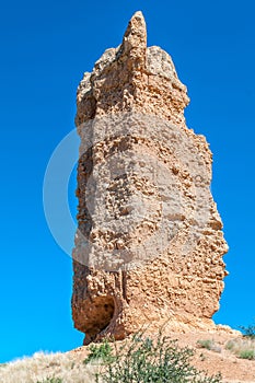 Vingerklip, a sedimentary rock pillar near Outjo in Namibia