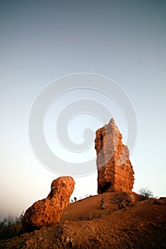 The Vingerklipp rock formation in Damaraland, Namibia.