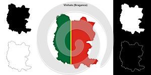 Vinhais outline map