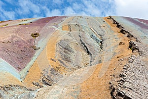 Vinicunca, also known as Rainbow Mountain, Peru photo