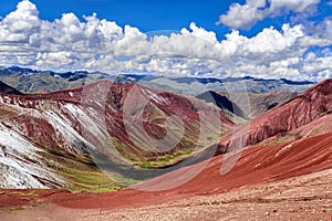 Vinicunca, Cusco Region, Peru. Rainbow mountains
