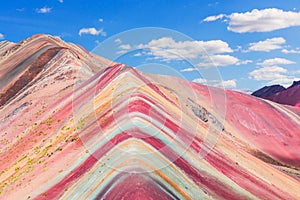 Vinicunca, Peru. Rainbow Mountain. photo