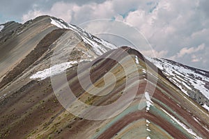 Vinicunca Rainbow mountain photo