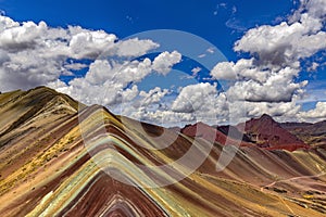 Vinicunca Rainbow Mountain, Peru photo