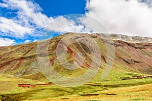 Vinicunca or Rainbow Mountain,Pitumarca, Peru photo