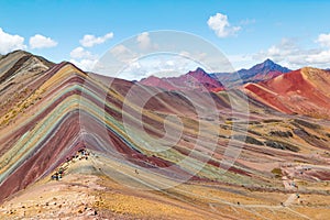 Vinicunca or Winikunka. Also called Montna a de Siete Colores. Mountain in the Andes of Peru