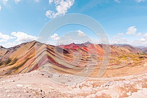 Vinicunca or Winikunka. Also called Montna a de Siete Colores. Mountain in the Andes of Peru photo