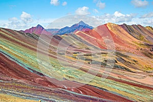 Vinicunca or Winikunka. Also called Montna a de Siete Colores. Mountain in the Andes of Peru photo