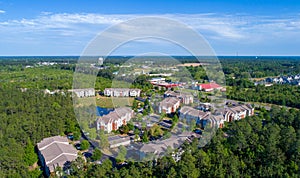 The Vinings apartment complex aerial view in Spanish Fort, Alabama