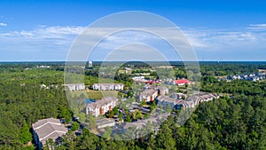 The Vinings apartment complex in Spanish Fort Alabama aerial view