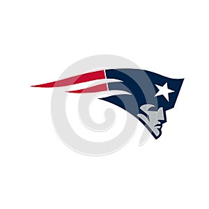 Vinnitsa, Ukraine - December 30, 2022: American football New England Patriot team logo icon