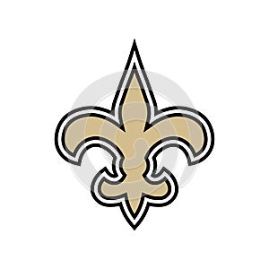 Vinnitsa, Ukraine - December 30, 2022: American football New Orleans Saints team logo icon