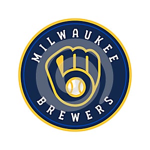 Vinnitsa, Ukraine - December 27, 2022: MLB .Milwaukee Brewers sport baseball team logo