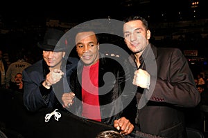 Vinny Paz, Sugar Ray Leonard and Sergio Mora.