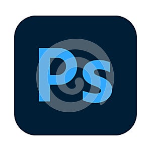 Adobe Photoshop logo. Vector icon isolated on white background