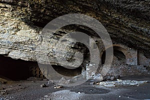 Vinoteca Golitsyn grotto Chaliapin - largest natural grotto sea waves embossed in mountain Koba-Kaya photo