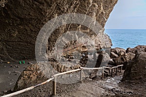 Vinoteca Golitsyn grotto Chaliapin in mountain Koba-Kaya photo