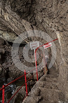Vinoteca Golitsyn grotto Chaliapin in mountain Koba-Kaya photo