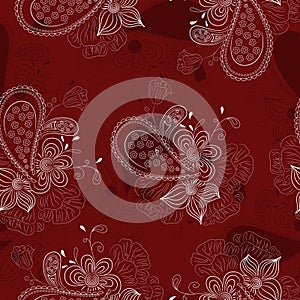 Vinous floral pattern