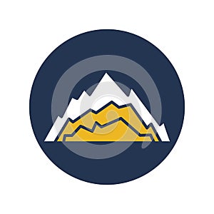 Vinson Massif, Antarctica, mountains, Mount Vinson fully editable vector icons photo