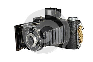 Vintage 35mm Camera with Clipping Path