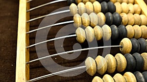 Vintage abacus close-up