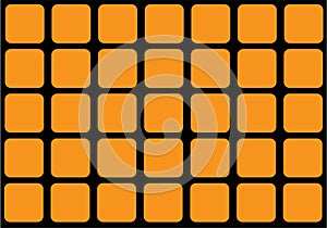 abstract background made of orange cubes