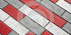 Abstract grey-red striped pattern