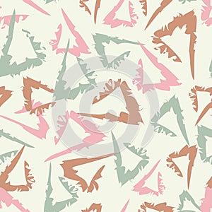 Vintage abstract seamless pattern with hand drawn scribbles elements