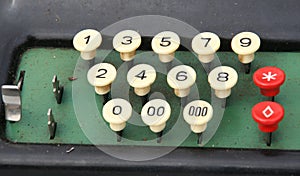 Vintage adding machine.