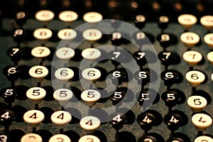Vintage Adding Machine Keys