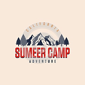 Vintage adventure logo Premium Vector