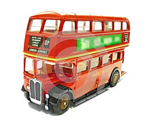 Vintage aec regent london red bus