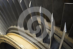 Vintage Aeroplane Engine Close Up