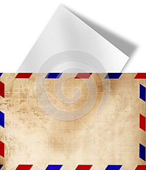 Vintage air mail envelope