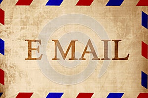 Vintage air mail envelope