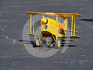 Vintage airplane peddle toy