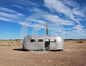 Vintage airstream trailer