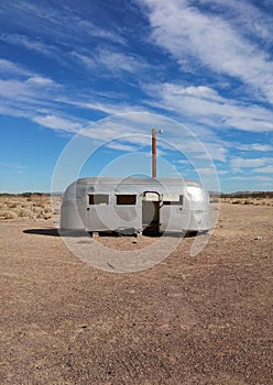 Vintage airstream trailer