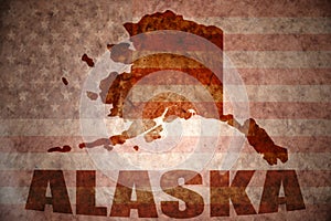 Vintage alaska map