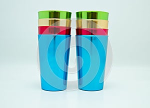 Vintage aluminum tumblers photo