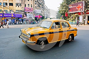 Vintage Ambassador taxi car