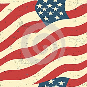 Vintage American Flag Pattern: Timeless Patriotic Design