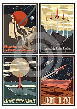 Vintage American Space Posters from the 1950s