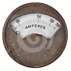 Vintage ammeter