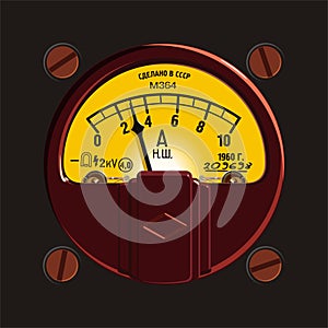 Vintage ampermeter