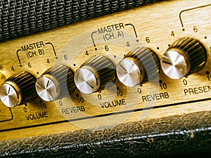 Vintage amplifier volume knob
