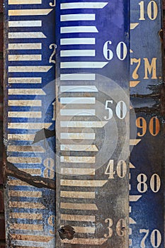Vintage Amsterdam Ordnance Datum benchmark signs