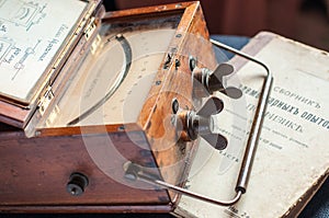 Vintage analog ammeter