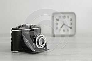 Vintage analog medium format film camera